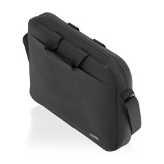 Sacoche ordinateur portable Aisens 15,6" noire, liseré bleu sur le dessus