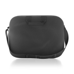 Sacoche ordinateur portable Aisens 15,6" noire, liseré bleu sur le des
