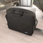 Sacoche ordinateur portable Aisens 15,6" noire, liseré bleu sur le dessus