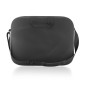 Aisens 15.6" laptop bag, black with blue vertical trim