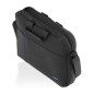 Sacoche ordinateur portable Aisens 15,6" noire, liseré bleu vertical