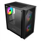Boîtier PC Unykach MIR B200 Micro-ATX verre trempé, ventilateurs ARGB