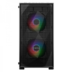 Unykach MIR B200 Micro-ATX PC case, tempered glass, ARGB fans