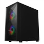 Unykach MIR B200 Micro-ATX PC case, tempered glass, ARGB fans