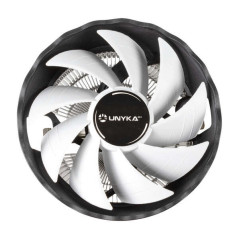 Unykach Jotun DF 120 white low-profile CPU cooler, 120 mm