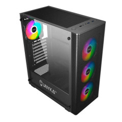 Boîtier PC Unykach MIR 100 ATX verre trempé, 4 ventilateurs ARGB