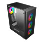 Unykach MIR 100 ATX PC case, tempered glass, 4 ARGB fans