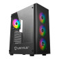 Boîtier PC Unykach MIR 100 ATX verre trempé, 4 ventilateurs ARGB