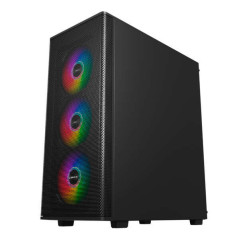 Unykach MIR 100 ATX PC case, tempered glass, 4 ARGB fans