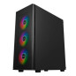 Unykach MIR 100 ATX PC case, tempered glass, 4 ARGB fans