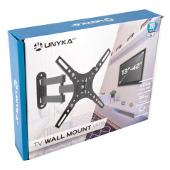Unykach full-motion TV wall mount 13" to 42", 20 kg, VESA 200x200