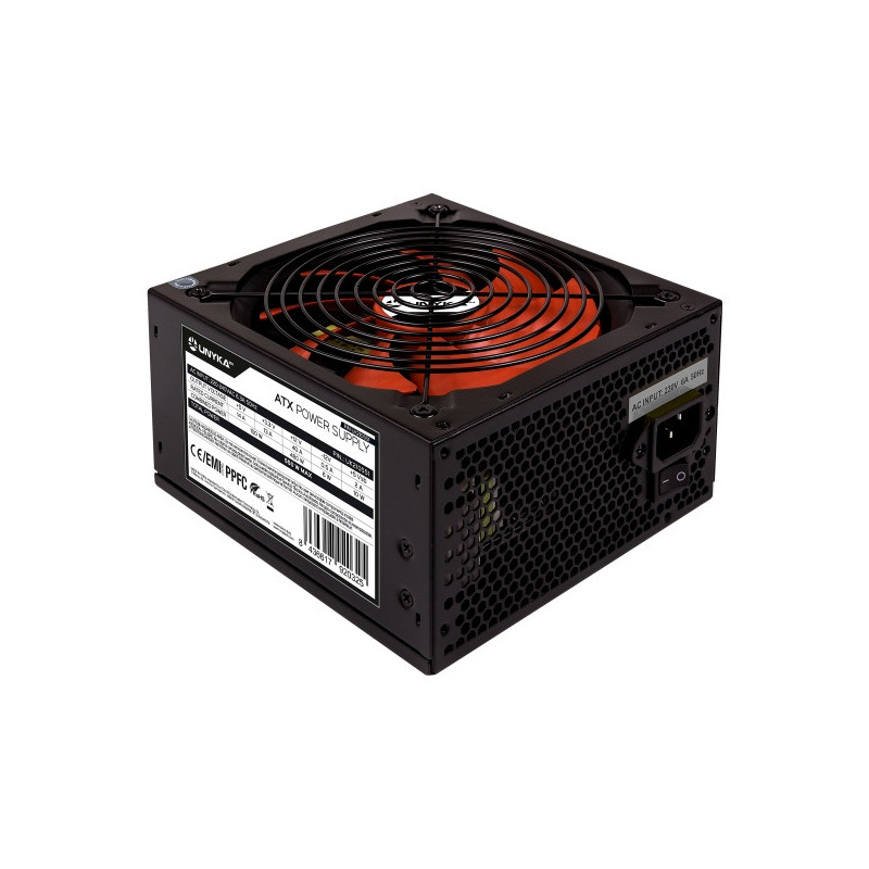 Unykach ATX 550 W PC power supply, 140 mm fan
