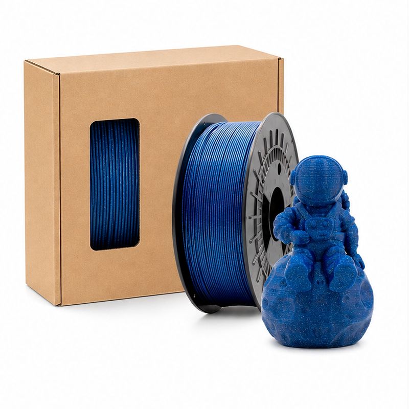 3D PLA Glitter Blue 1.75 mm 1 kg Filament