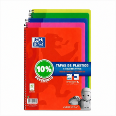 Oxford Classic 5-Pack Spiral Notebooks, Folio Grid