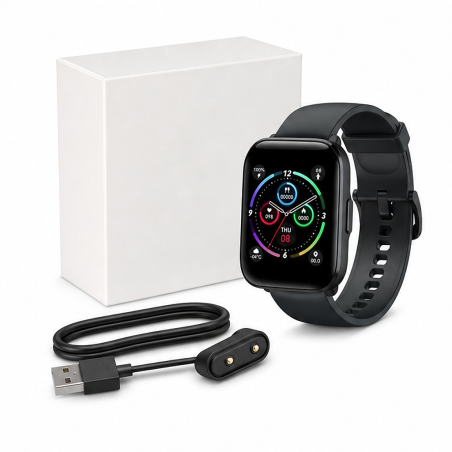 Mibro Watch C2 noire, montre connectée 1,69 po