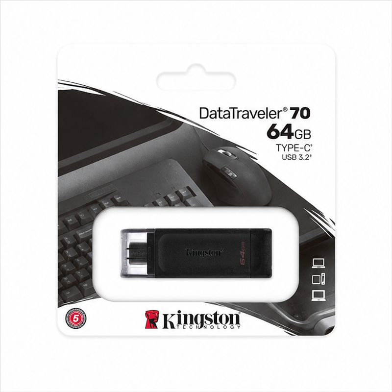 Kingston DataTraveler 70 64GB USB-C 3.2 Gen 1