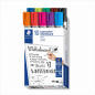 Staedtler Lumocolor 351 Pack of 10 Whiteboard Markers, Assorted Colours