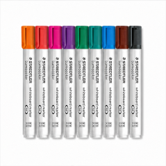 Staedtler Lumocolor 351 Lot de 10 marqueurs tableau