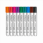 Staedtler Lumocolor 351 Pack of 10 Whiteboard Markers, Assorted Colours