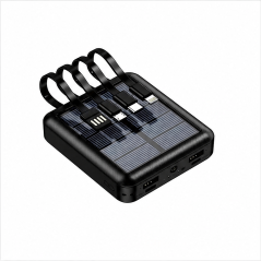Cegasa powerbank solaire 4 en 1 5000 mAh noir