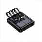 Cegasa powerbank solaire 4 en 1 5000 mAh noir