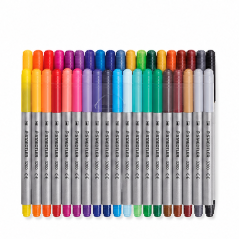 Staedtler 3200 double-ended pens, 36-pack