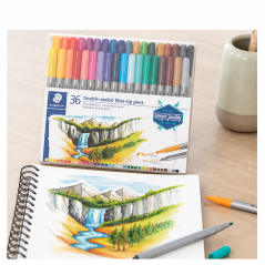 Staedtler 3200 feutres double pointe, 36 pcs