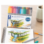 Staedtler 3200 Double-Ended Fibre-Tip Pens, 36 Assorted Colors