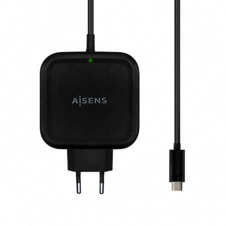 Chargeur mural Aisens 65W USB-C noir, 1,2 m
