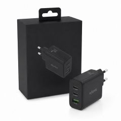 Aisens chargeur GaN 67 W USB-C/USB-A noir