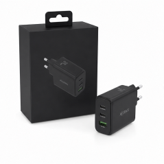 Aisens 67W GaN USB-C USB-A Charger Black