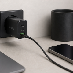 Aisens 67W GaN USB-C USB-A Charger Black