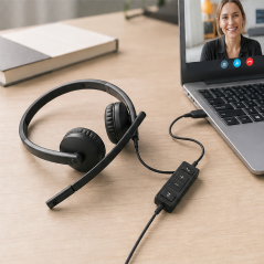 Casque USB Logitech H570e pour appels sur PC/Mac