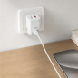 Tooq USB-C/PD + USB-A/QC 20W Wall Charger, White