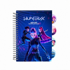 Safta K-Pop Demon Hunters Bloc de notes A5 bleu marine