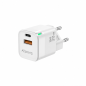 Chargeur mural Aisens GaN 30W USB-C et USB-A blanc