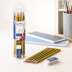 Staedtler Noris 120 HB Set of 12 Pencils with Eraser