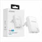 Chargeur mural Aisens GaN ultra fin 30 W, 2x USB-C, blanc