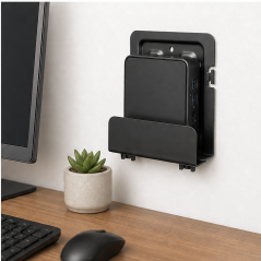 Aisens support mural Mini PC et routeur noir