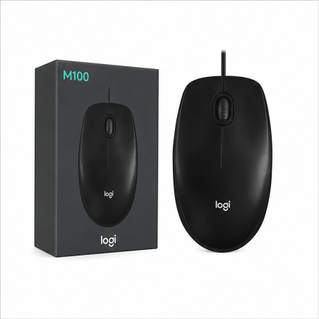 Logitech M100 Souris USB Filaire Ambidextre