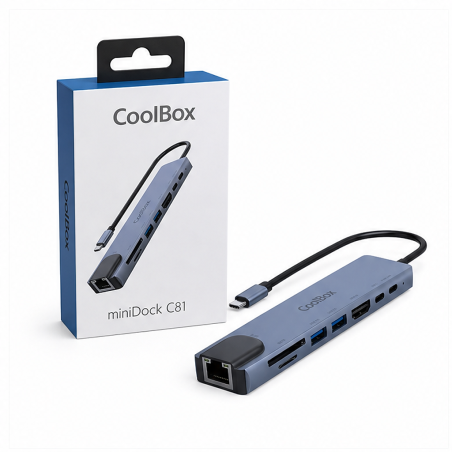 CoolBox miniDock C81 station USB-C 4K et PD 100W