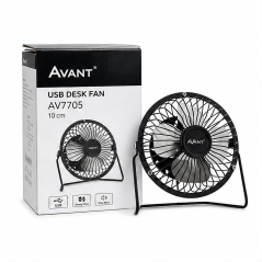 Avant AV7705 USB Desk Fan Black 10 cm 3 W