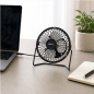 Ventilateur de bureau USB Avant AV7705 10 cm noir