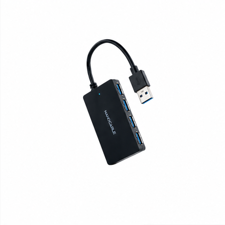 Nanocable Hub USB-A 3.0 4 ports, 15 cm