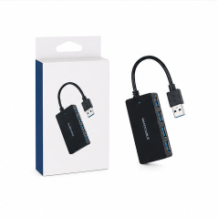 Nanocable USB-A 3.0 4-Port Hub, 15 cm