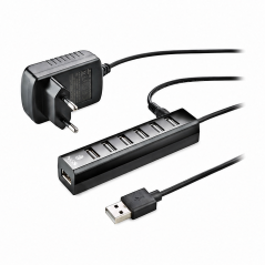NGS Ihub7 Tiny hub USB 2.0 7 ports avec adaptateur secteur