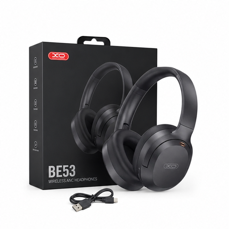 Casque Bluetooth XO BE53 ANC noir