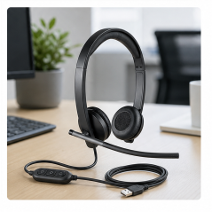 Logitech H650e USB Stereo Headset for Business Calls