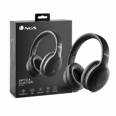 NGS Artica Glacier Black Casque Bluetooth 75 h