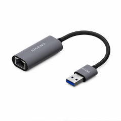 Aisens Convertisseur USB 3.0 vers Ethernet Gigabit, gris, 15 cm